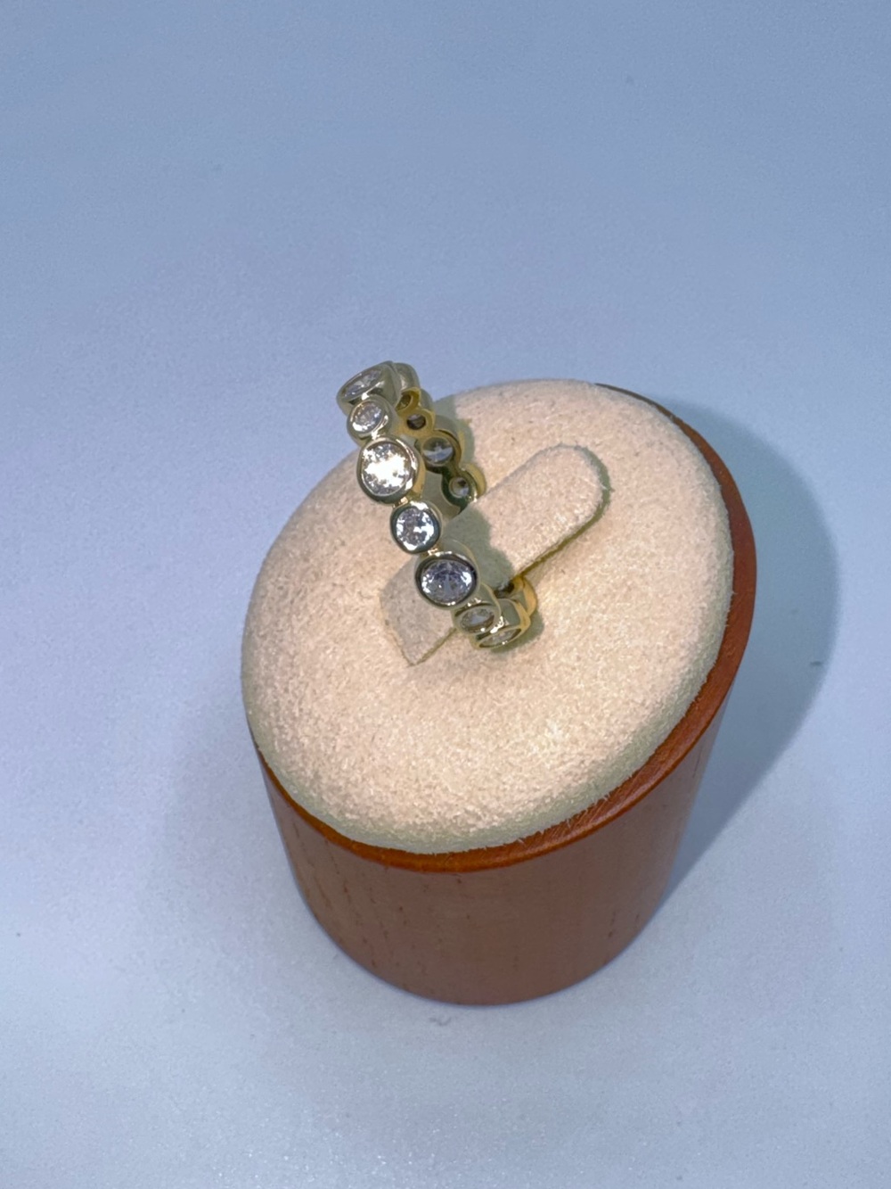 14k 1.12ct Bezel Set Band - Picture 5 of 12